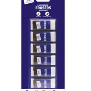 6 Pack Eraser Set